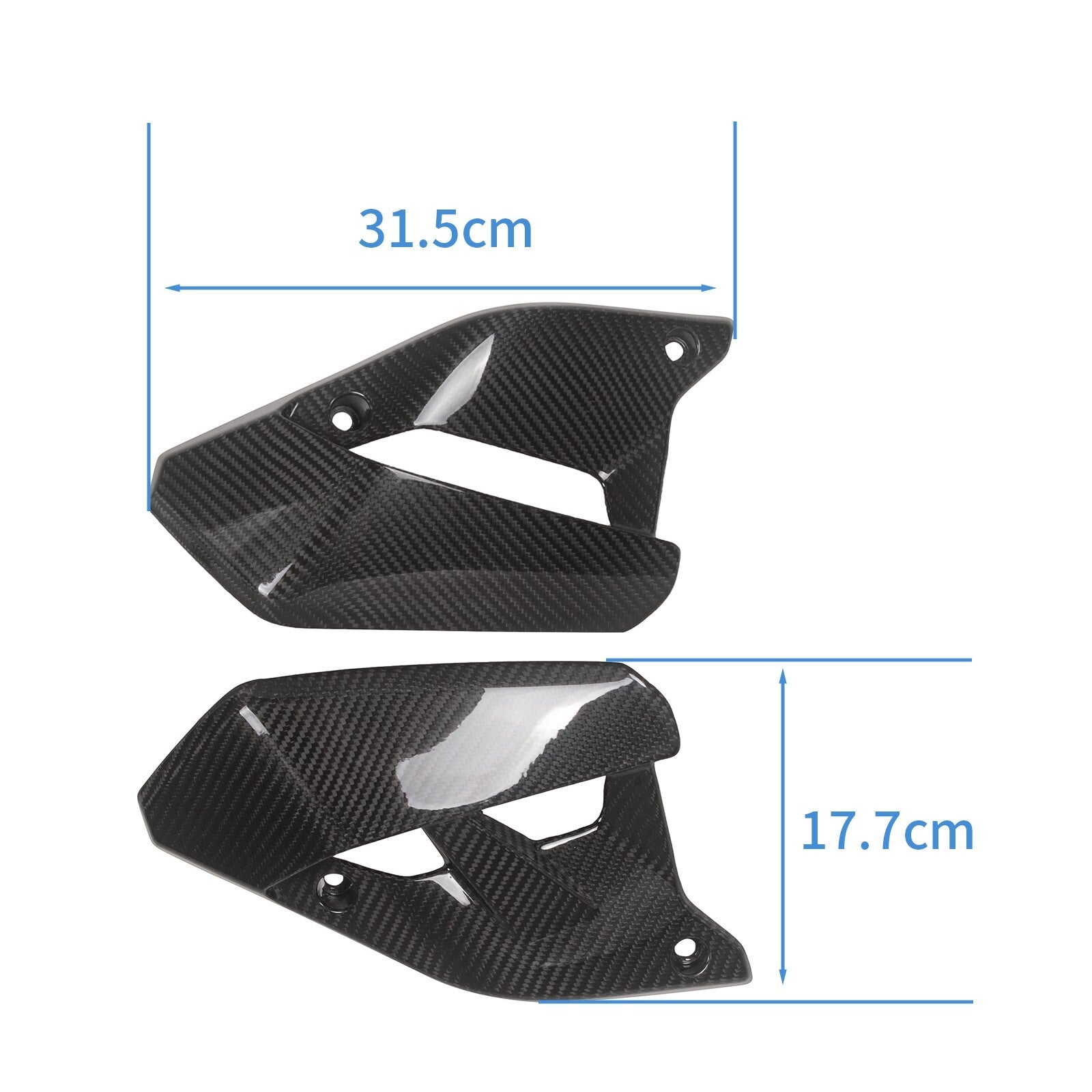 for Ducati Monster 797 100% Carbon Fiber Side Panels Protect Fairing Cover Gloss Q
