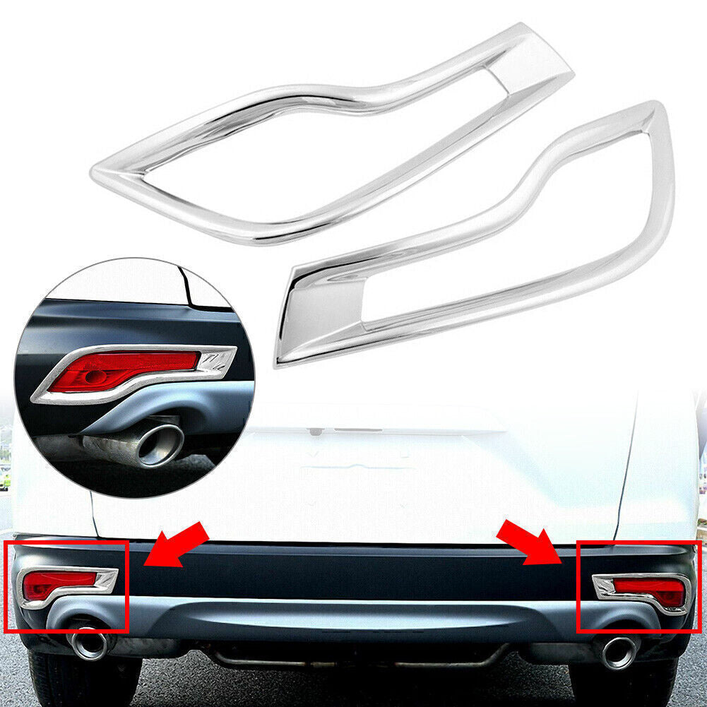 for Honda CRV CR-V 2017 2018 2019 Chrome Trim Rear Bumper Reflector Cover Trim