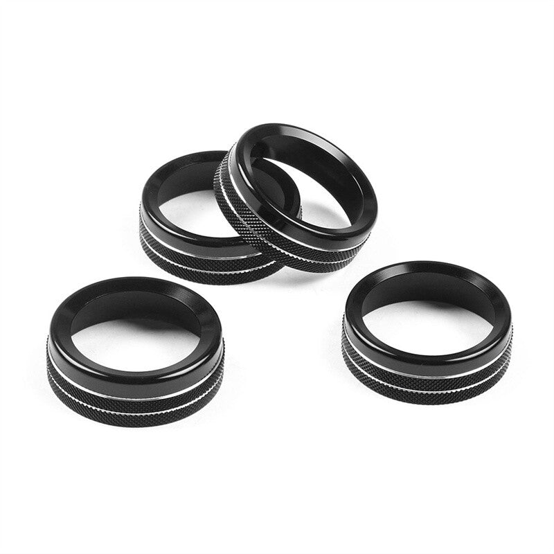 Air Conditioner AC Switch Audio CD Button Knob Ring Cover Trim for Toyota Tacoma