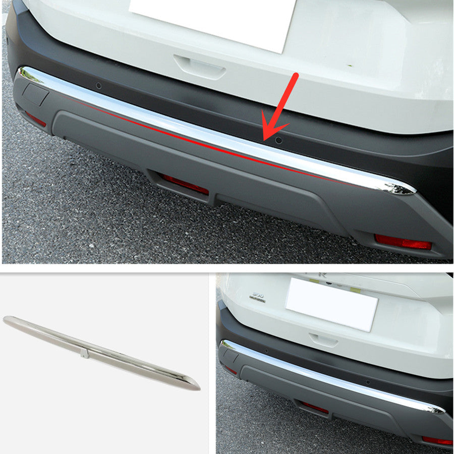 for Nissan Rogue 2021-23 Chrome ABS Front/Rear BumperBody Molding Strip Trim 6x