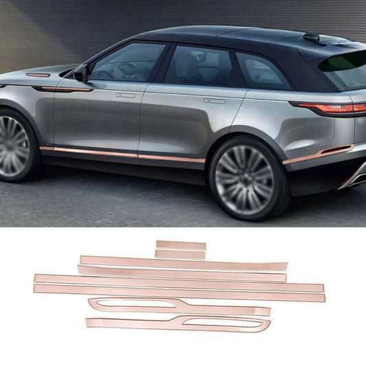 for Range Rover Velar 2017-2022 Rose Golden Side Door Body Guard Molding Cover