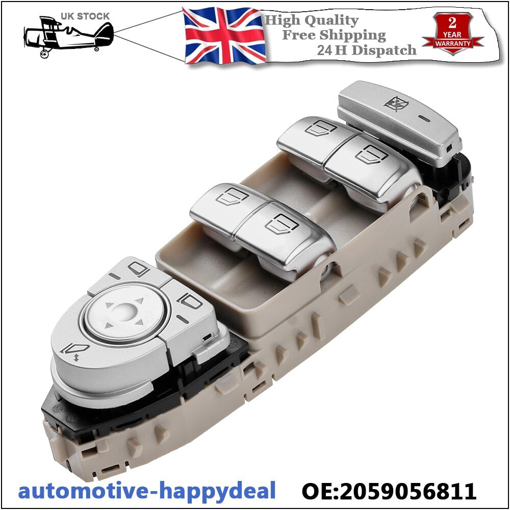 Driver Window Switch for Mercedes A2059056811 A2229056800 W205 S205 X253 C253 UK