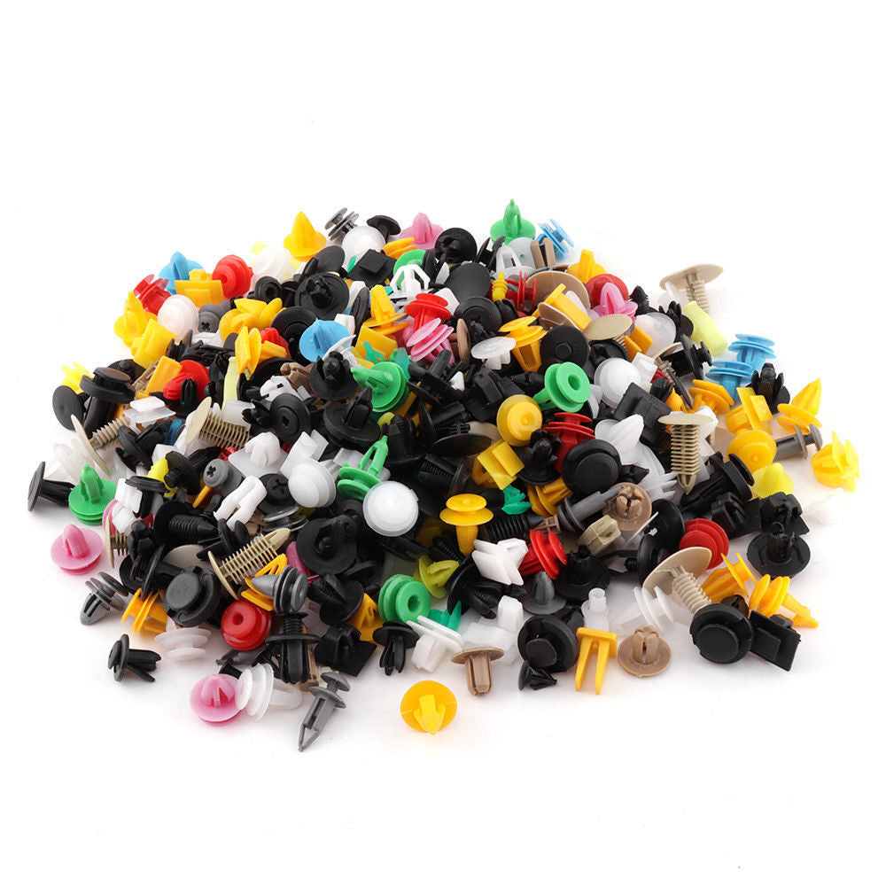 200pcs Car Rivets Fastener Fender Bumper Push Pin Clips Trim Assortment  Tools