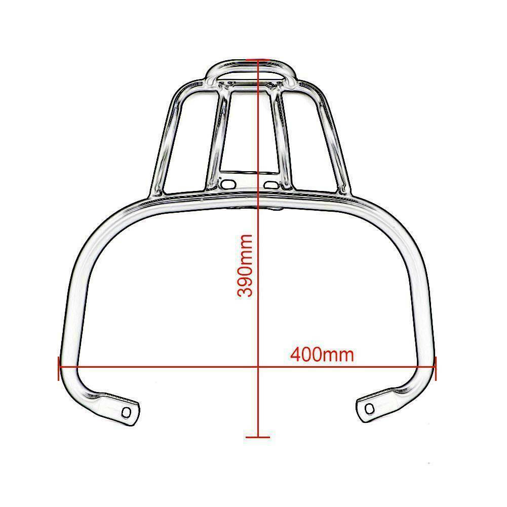 Set Rear Luggage Holder Shelf Holder Black For Piaggio Vespa GTS300
