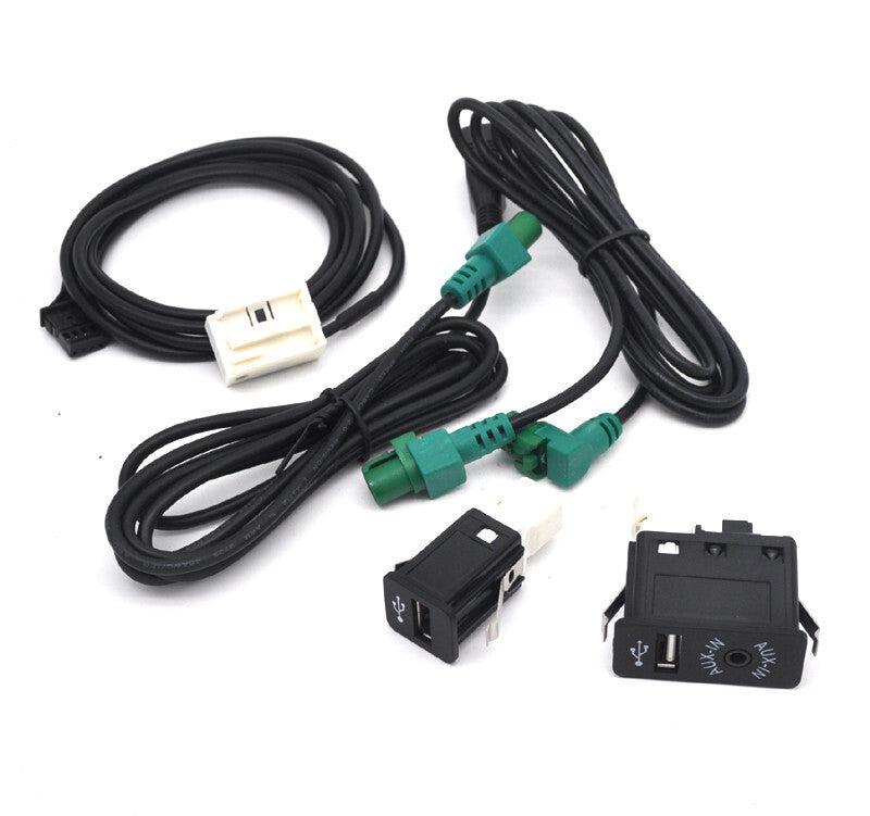 Retrofit Glovebox console usb aux socket cable set For E60 E61 E63 M5 M6 E90 v