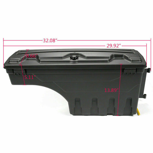 Bed Storage Box Tool Box Right Side Fits 2007 - 2018 for Silverado for GMC for Sierra - v