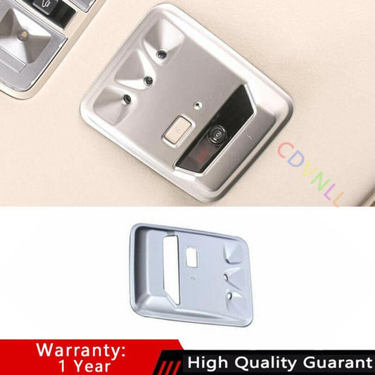 for Kia Carnival 2022-2023 Matte Silver Rear Reading Lamp Frame Cover Trim Decor