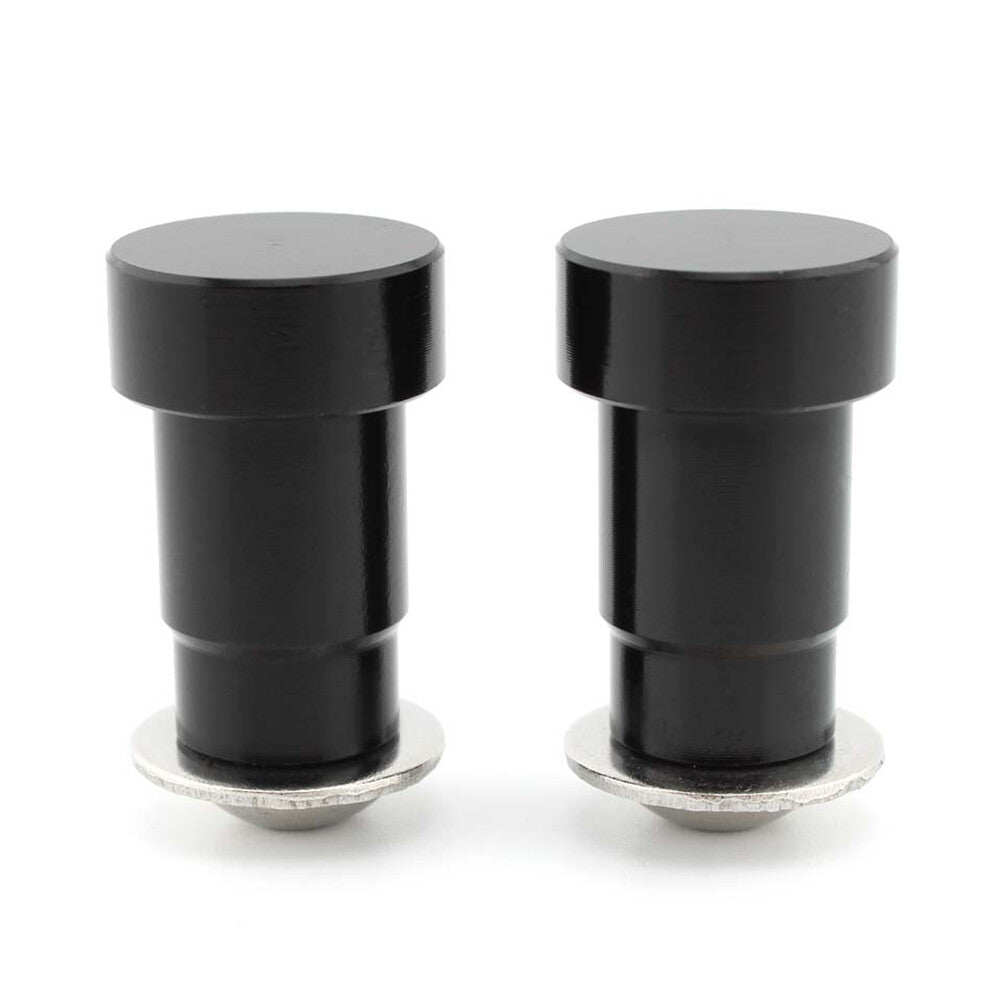 CNC Mirror Hole Caps Cover Fit For Thruxton Pair Aluminum Black Motorcycle