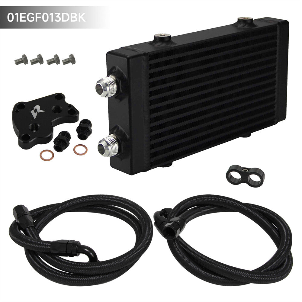 Small Dual Pass Bar  Plate Oil Cooler Kit for BMW for Mini Cooper S R53 R52 R50 BK