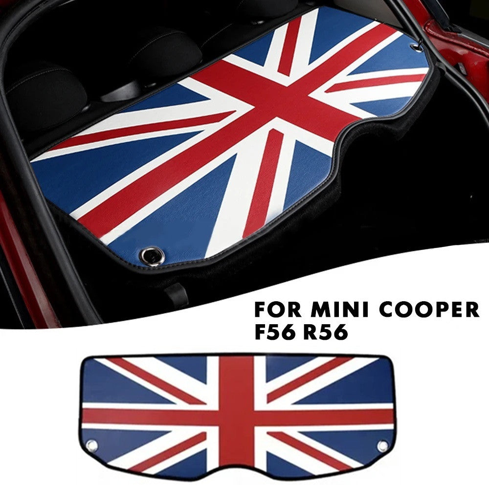 Fit for MINI COOPER F60 2017+ Red Union Jack Rear Trunk Cargo Cover Decorative Mat Q