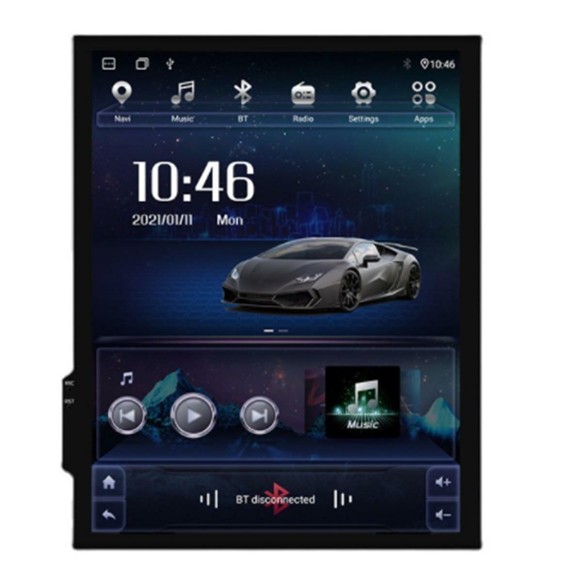 Android 8.1 Car Stereo MP5 Player with GPS, WiFi, Radio, 9.7-inch IPS Touchscreen, 1+16GB n