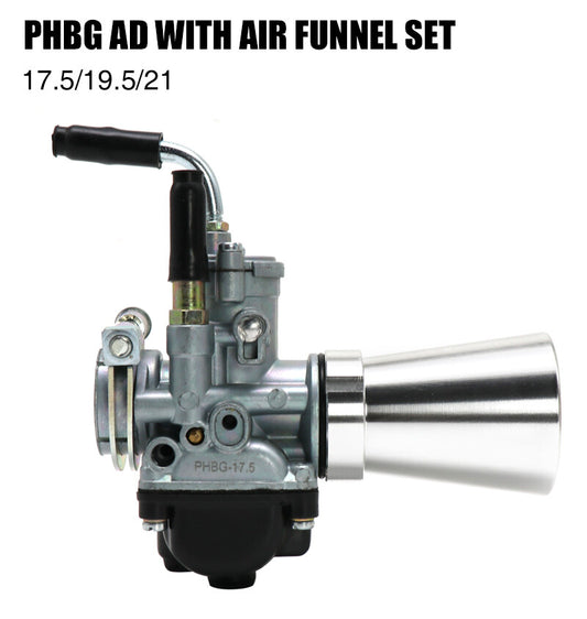 Motocycle PHBG 19.5 mm AD Carburetor 4-Stroke Carbide with Air Filter Speed Stack Q