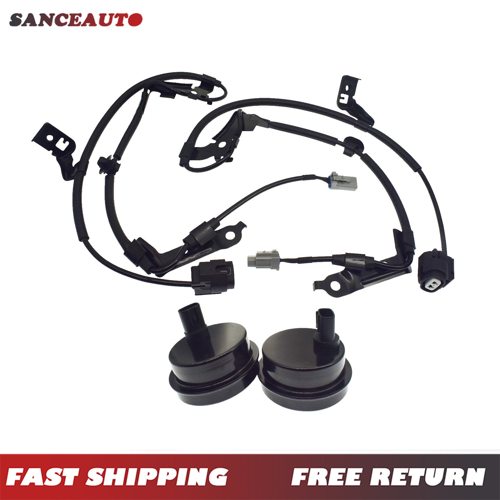 4-piece front LH right-hand ABS wheel speed sensor and wiring harness suitable for GS350 IS250 IS350- n