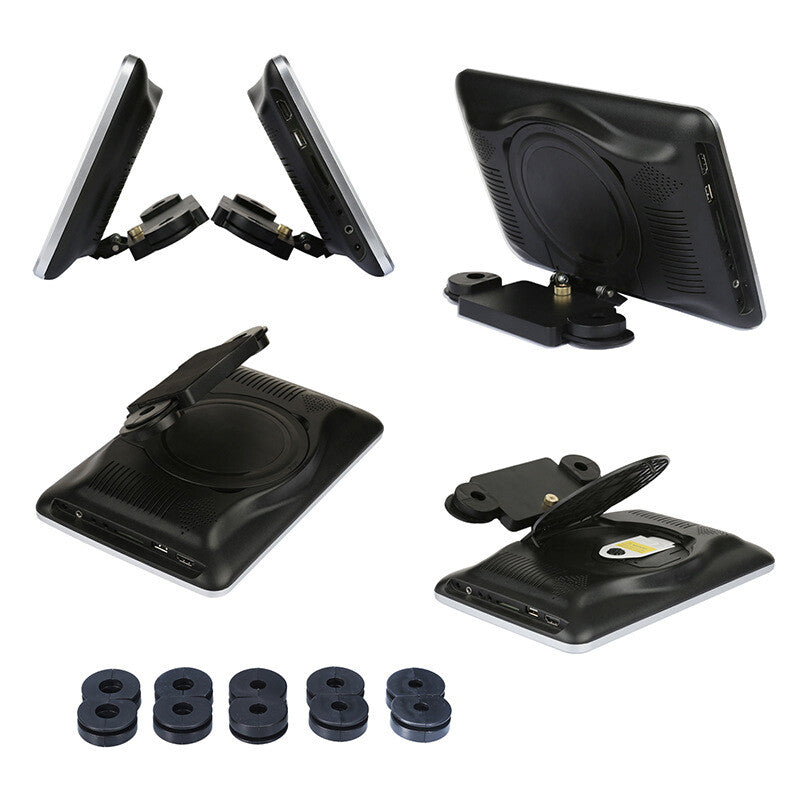 10.1-inch Car Headrest DVD Player Pillow Monitor with AV Input and Output, USB SD Remote Control n