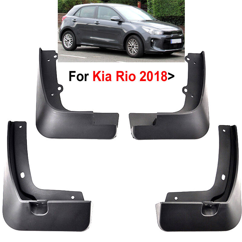 4x Front Rear Mud Flaps Splash Guard Mudguards for KIA Rio Hatch 5dr 2017-2021 Q