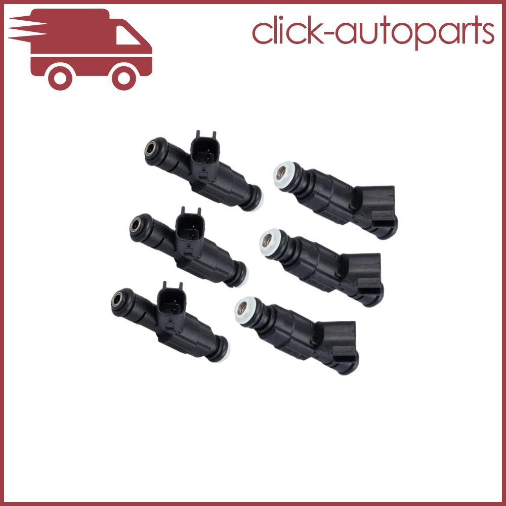 6pcs Fit for 1999-04 for Jeep Cherokee for Wrangler 4.0 Fuel Injector 4-Hole 0280155784 Q