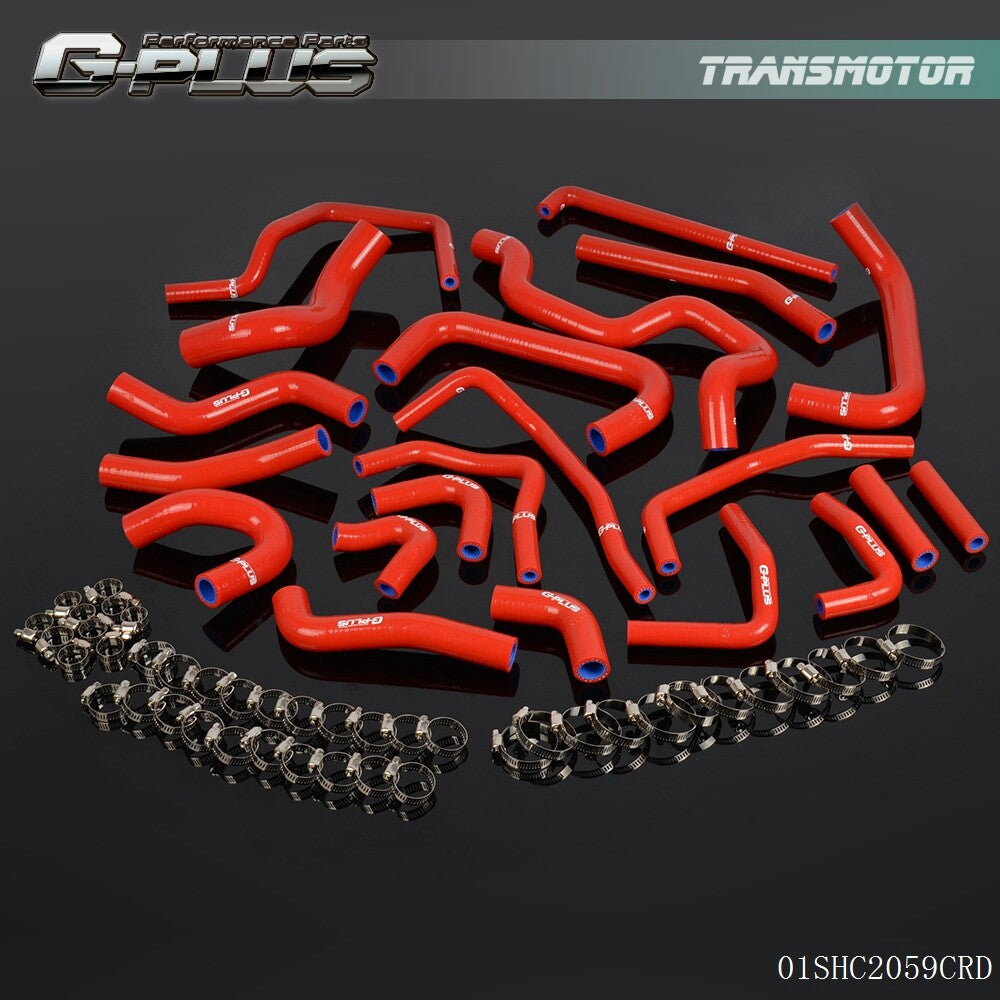 Silicone Auxiliary Hose Red Fits for MR2 Turbo 20L 3SGTE Rev2 LHD 1991 - v