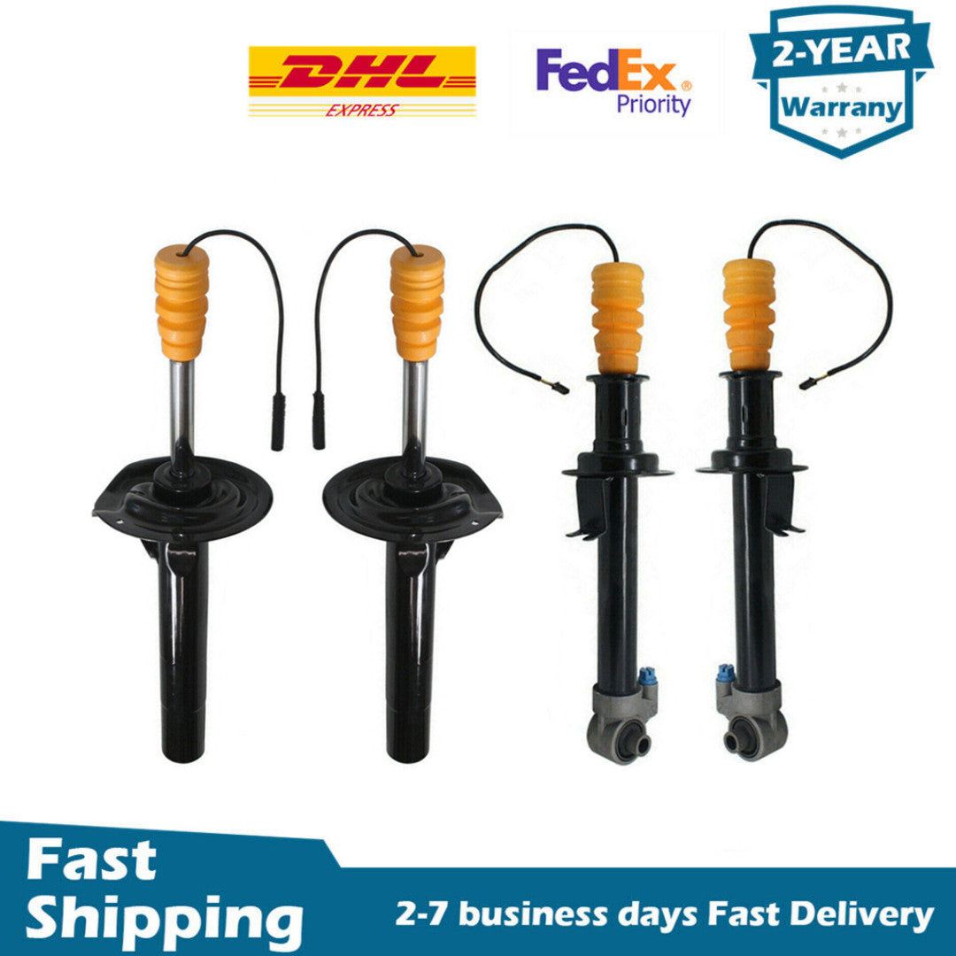4X Front Rear Shock Absorbers Struts w/EDC Fit for BMW E38 740i 740iL 750iL 1995-01