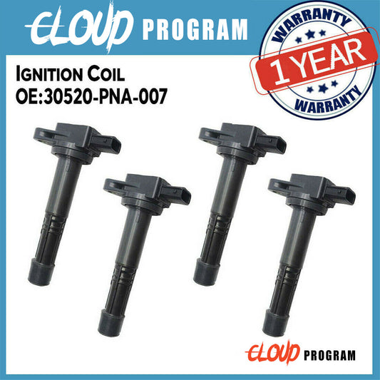 4PCS Ignition Coil 30520-PNA-007 Fir for Honda Accord for Civic CR-V for Acura 2.0 2.4 v