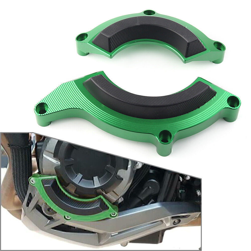 Engine Case Frame Slider Crash Protector Guard Green for Kawasaki Z900 2017-2020