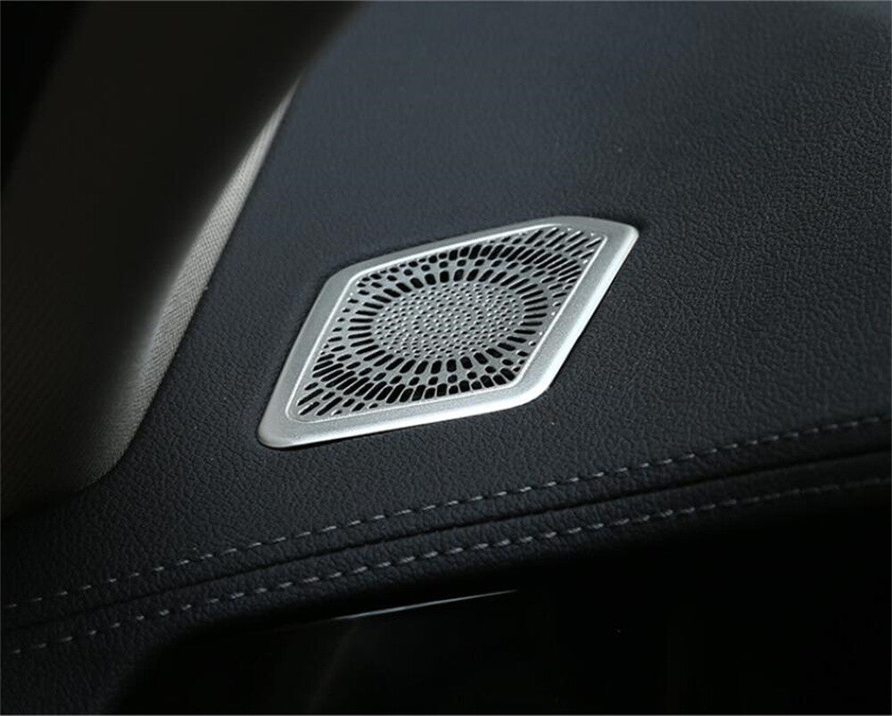 Alloy Silver Dashboard Air Outlet Vent Net Trim for BMW 3 Series G20 G28 2020-22