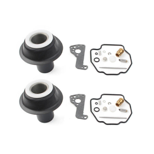 2Set Fit VIRAGO 535 XV535 XV 535 Carburetor Rebuild Re2x Kit Plunger Diaphragm Q