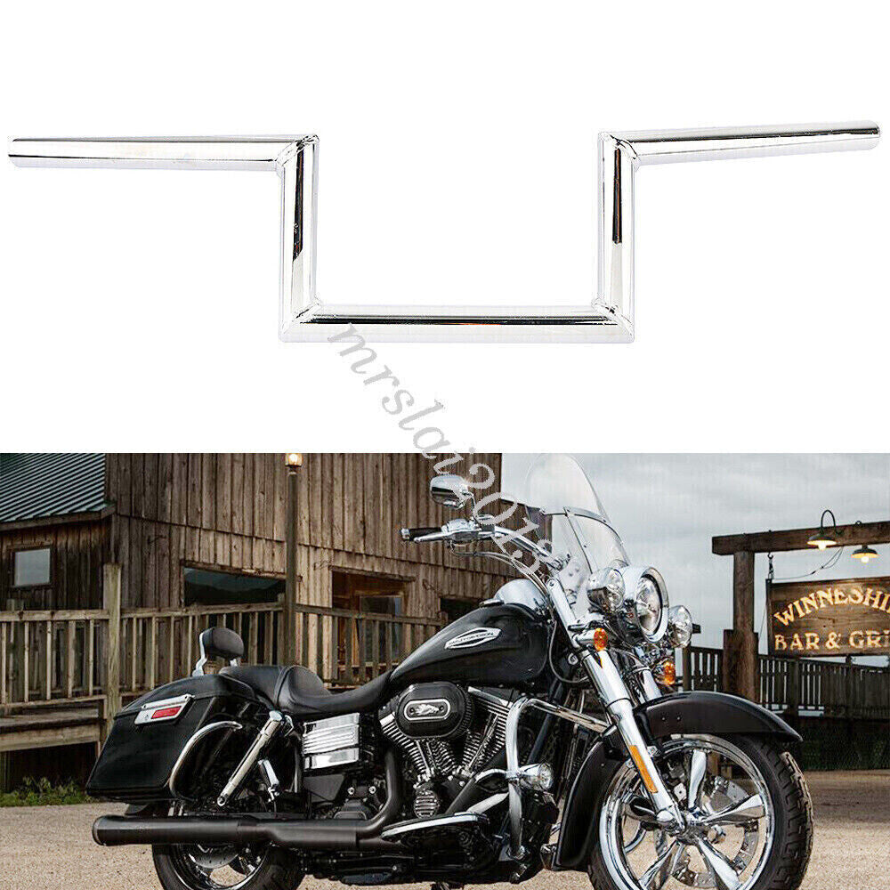 7/8 22mm Motorcycle Z-Bar Pullback Chrome Handlebar for Harley for Suzuki for Honda Q