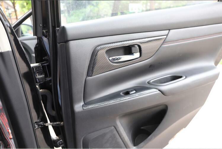 for Nissan Teana Altima 2014-2018 Carbon ABS Window Lift Lock Panel Switch Trims
