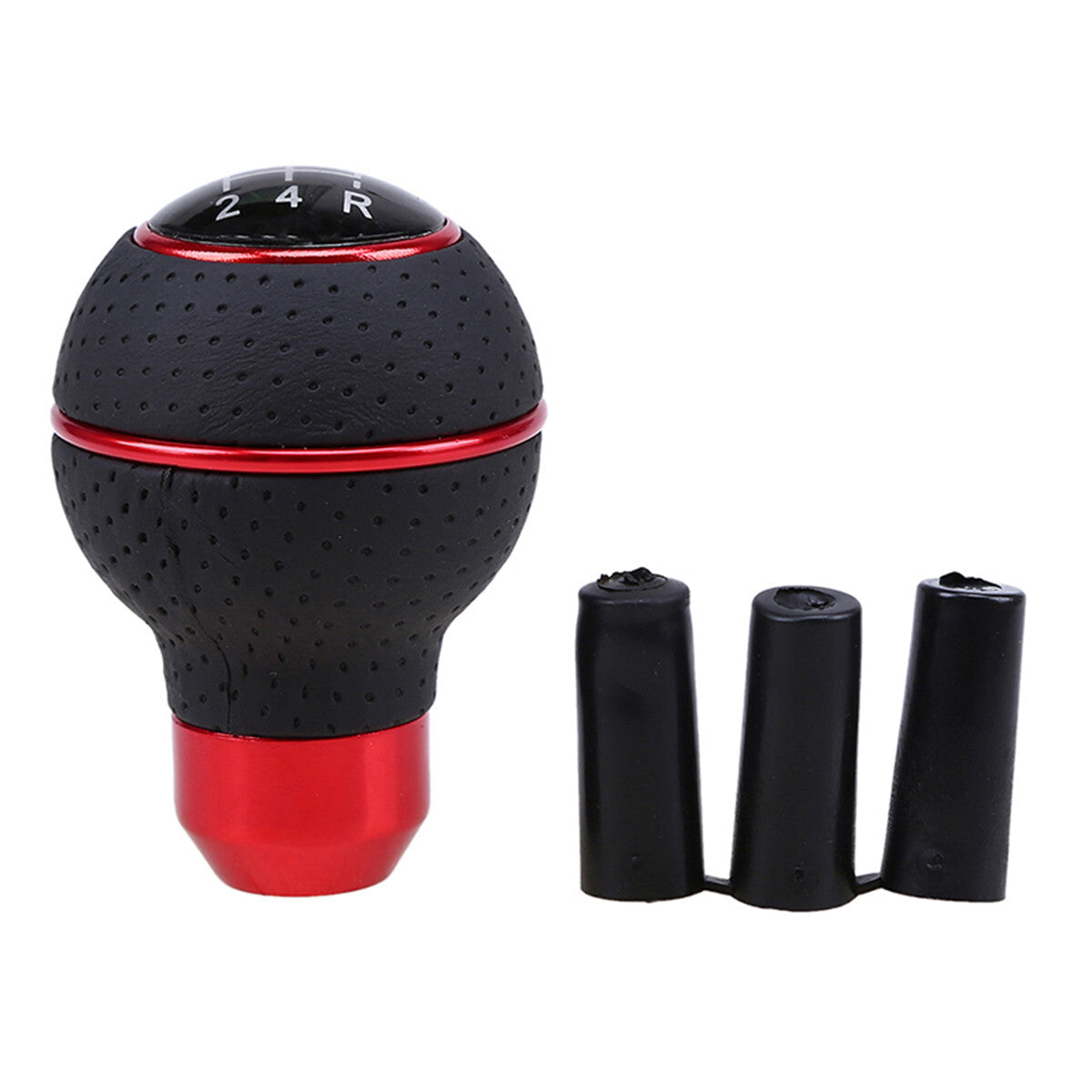 Shift Knob Gear 5-Speed Manual Transmission Shifter Car Lever Stick Black/Red Q