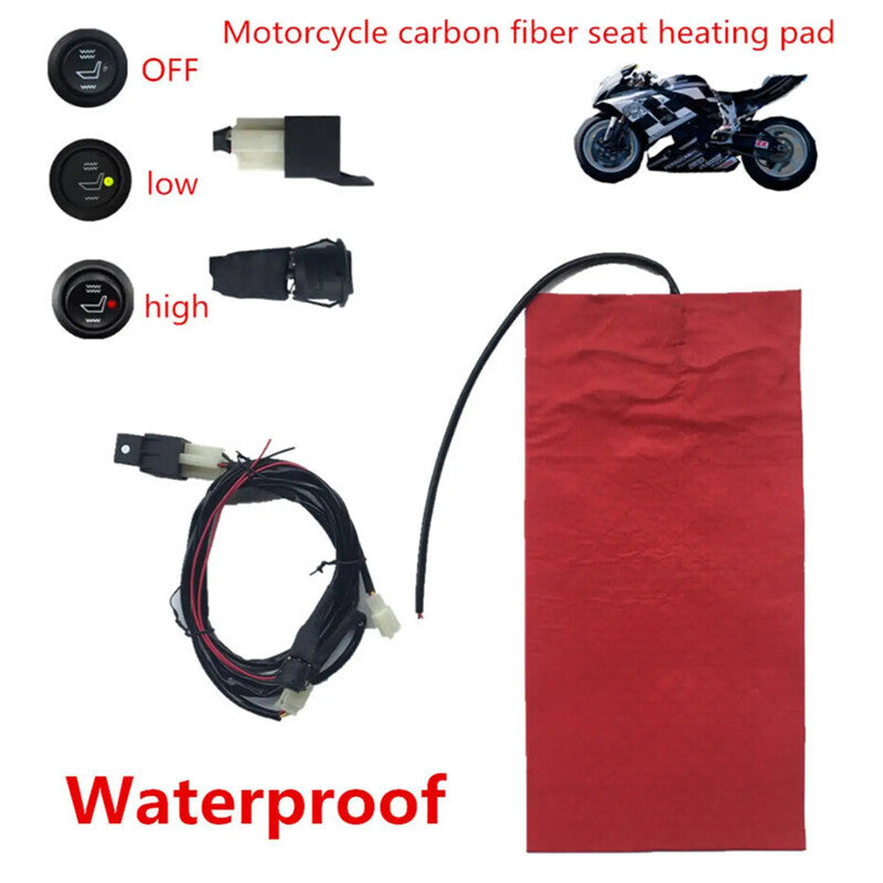 Universal 25W 12V Motorcycle Heated for Seat Heater Pad Heating Cushion Warm Mat Kit
