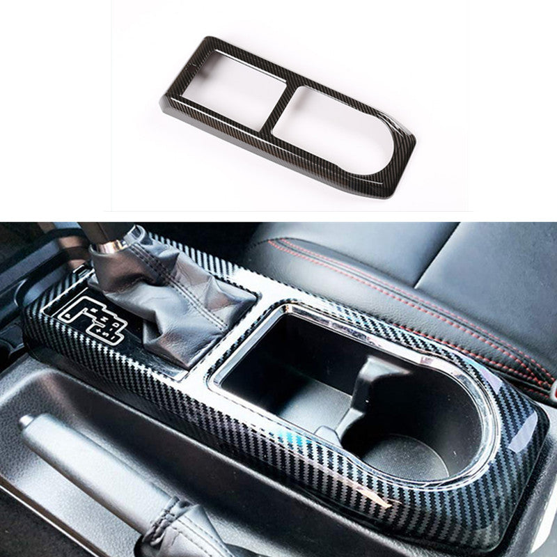 Carbon Fiber Console Gear Shift Box Panel Trim Fit For Tacoma 2016-2023 v