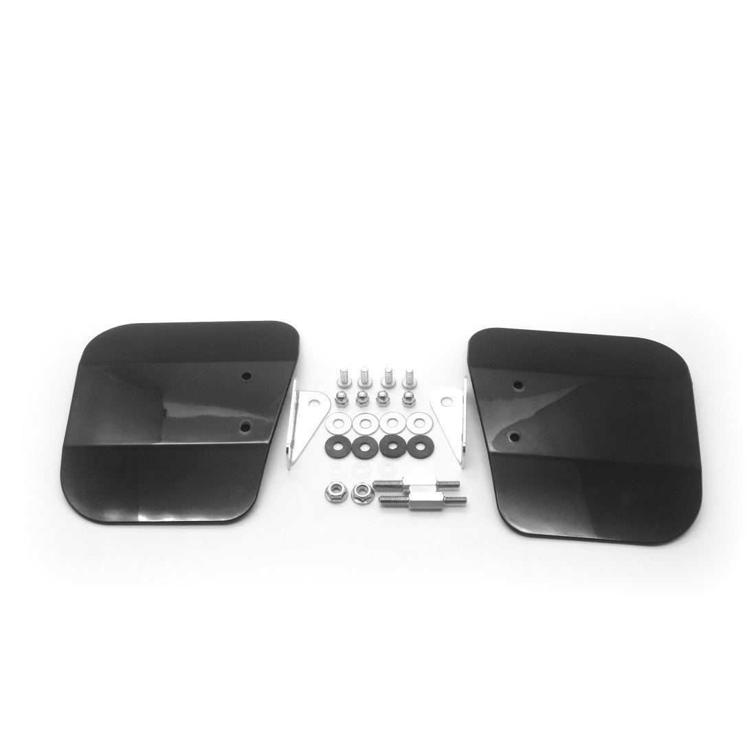 Black Air Wing Deflector Windshield Mirror Mount for Honda Goldwing 1800 F6B Q