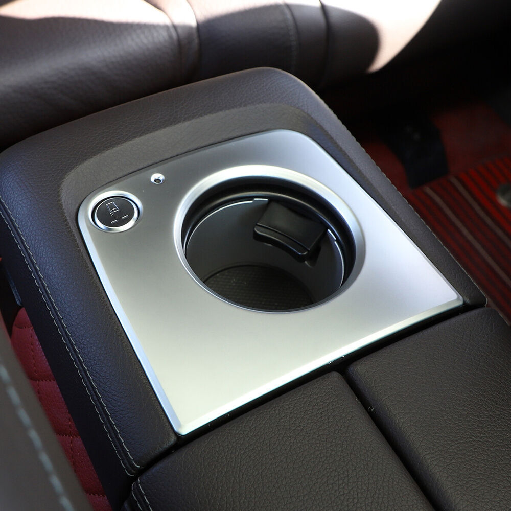 Armrest box rear cupholder panel trim cover for GLE GLS 20-22- n