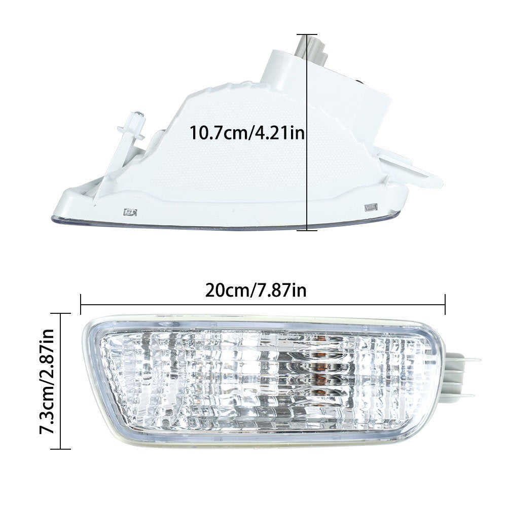A pair of corner parking light turn signal side marker kits for 01-04 Tacoma n