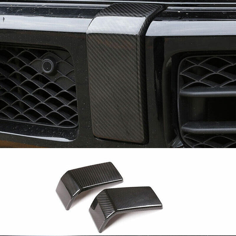 Fit for Benz G-Class 2019-2021 Real Carbon Fiber Front Bumper Grille Cover Trim