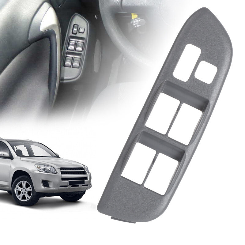 Driver Side Master Power Window Switch Trim Bezel Gray for Toyota RAV4 2001-2005