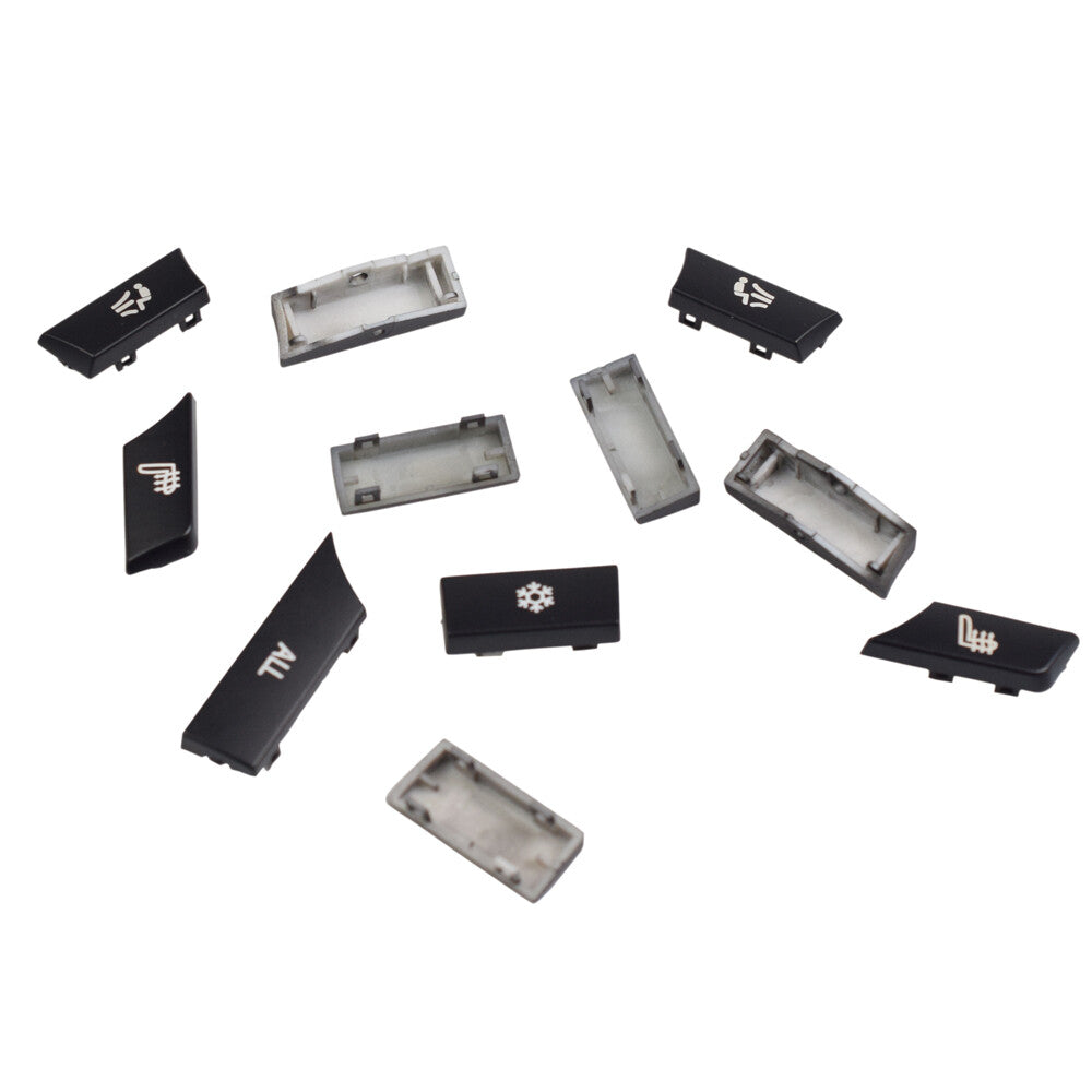 Kit 11: Button Key Cap Repair Kit for Air Conditioning Heater Switches, Suitable for BMW F07, F10, F11, F01 (new)