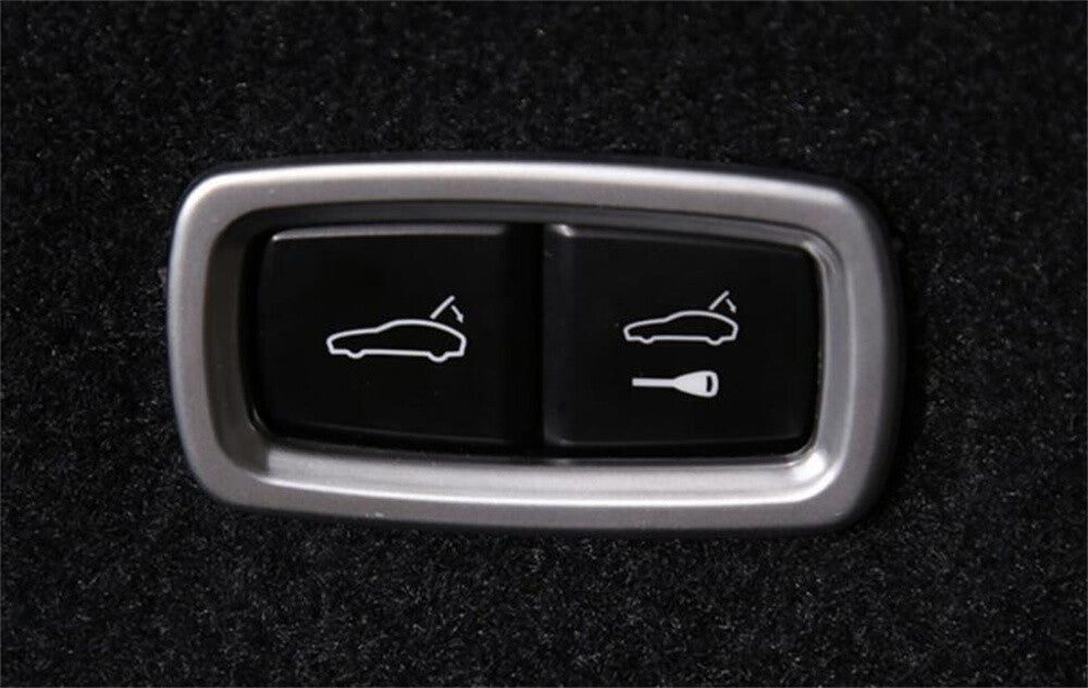 for Porsche Taycan 2019-2022 Inner Tailgate Switch Buttton Ring Cover ABS Silver