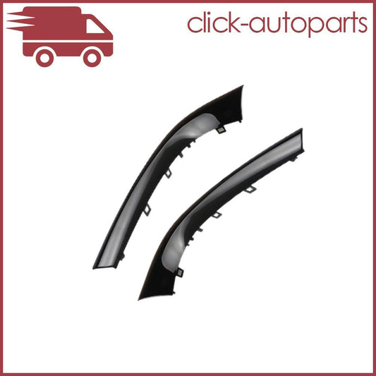 2Pcs Front Left  Right Bumper Molding Trim for Jaguar for XF 2012-2015 Black