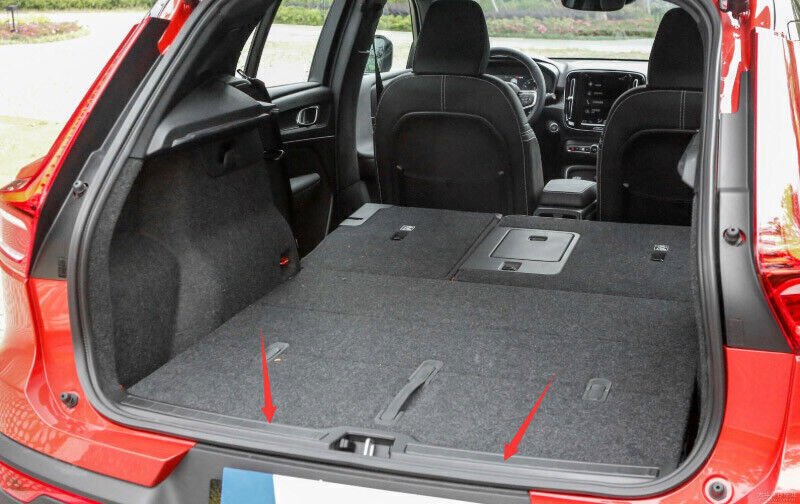 for Volvo XC40 2019-22 Black Steel Rear Inner Bumper Protector Sill Plate Cover