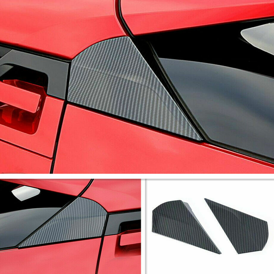 For 2016-2020 for Toyota CHR C-HR Carbon Look Rear Window Spoilers Wing Cover Trim