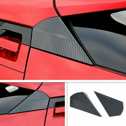 For 2016-2020 for Toyota CHR C-HR Carbon Look Rear Window Spoilers Wing Cover Trim