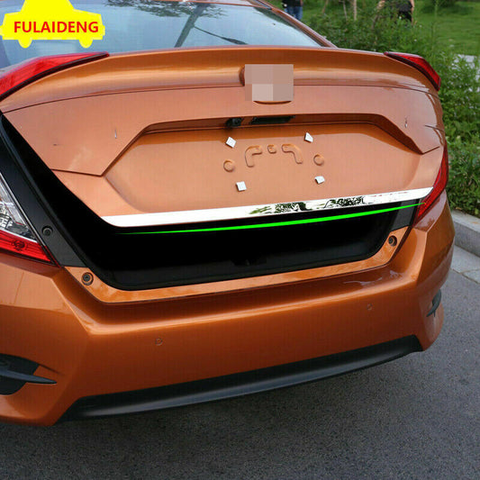 for Honda for Civic Sedan 2016-2021 CHROME REAR DOOR TRUNK TAILGATE LID STRIP TRIM