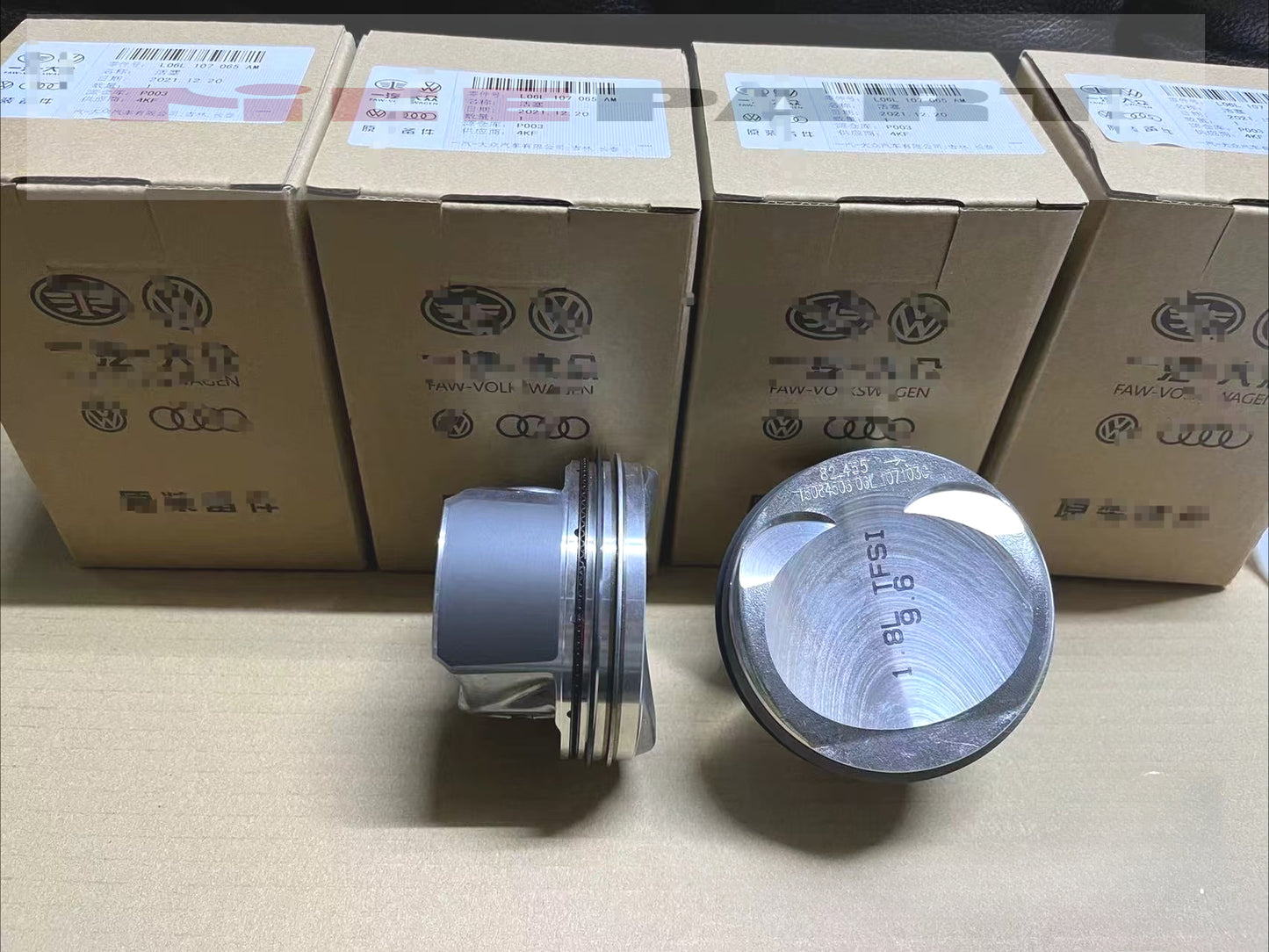 06D107066C Four-piston and piston ring compatible with for Audi A3 A4 A6 2.0T-