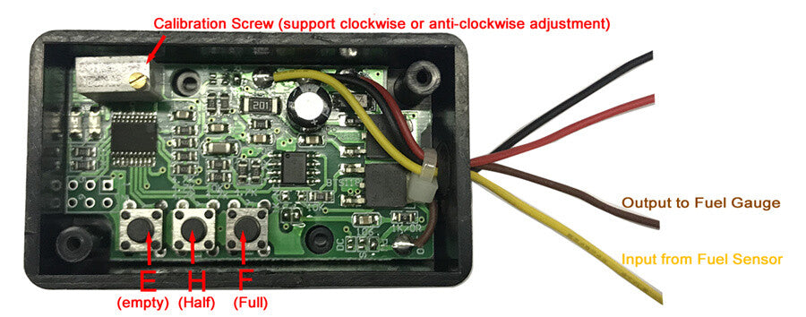 Car Fuel Gauge Interface Module Ohm Range Converter for Fuel Gauges Ohm Range Q