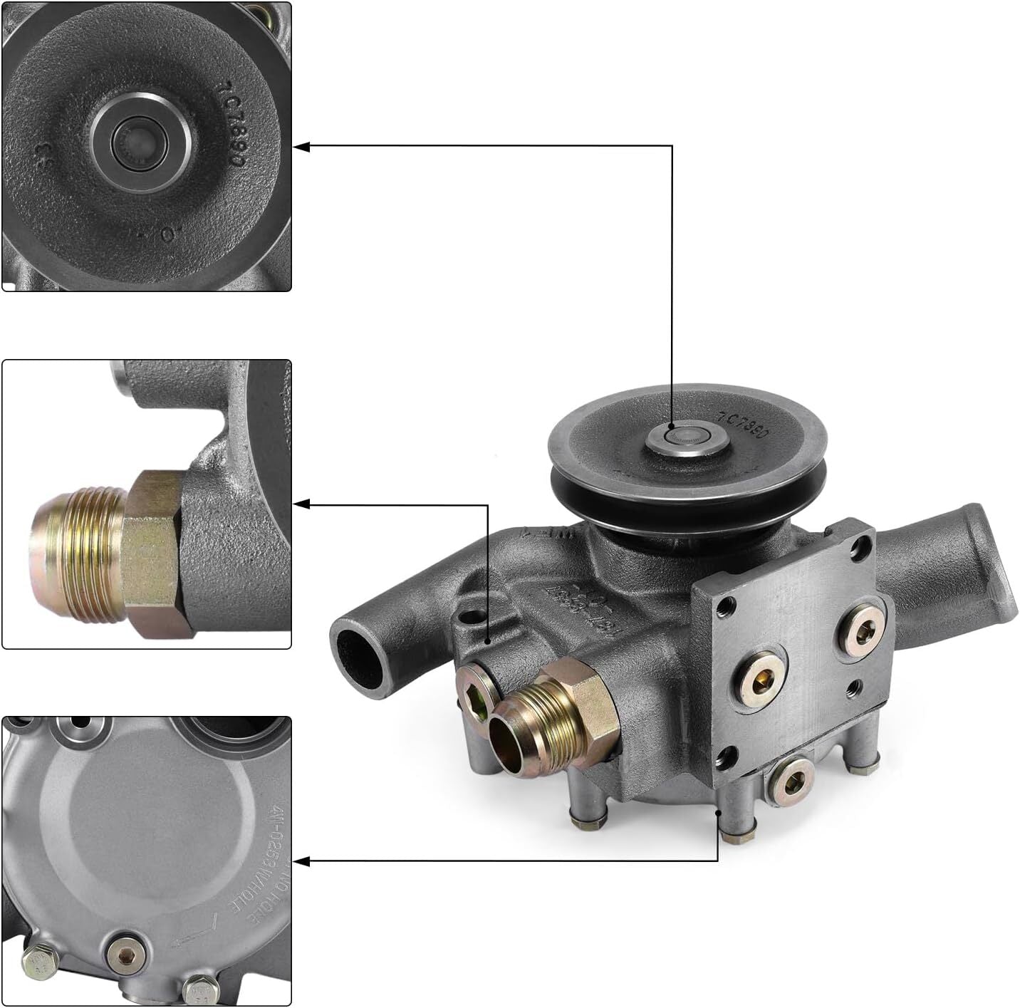 Water Pump 7E-7398 4P3681 For Caterpillar CAT 924F 928F 928G Engine 3116 3126B