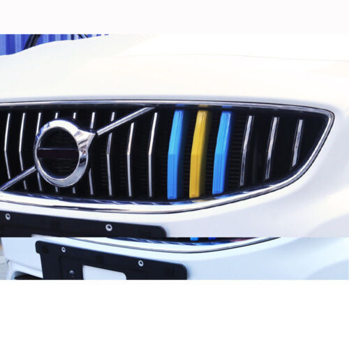3-Color Front bumper Mesh Grille Grill Strip Cover Trim for Volvo S60 2020-2021
