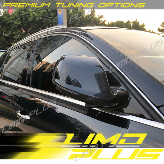 Gloss Black Mirror Cover Caps for for Audi Q5 8R SQ5 09-17 Q7 10-15 With Lane Assist v