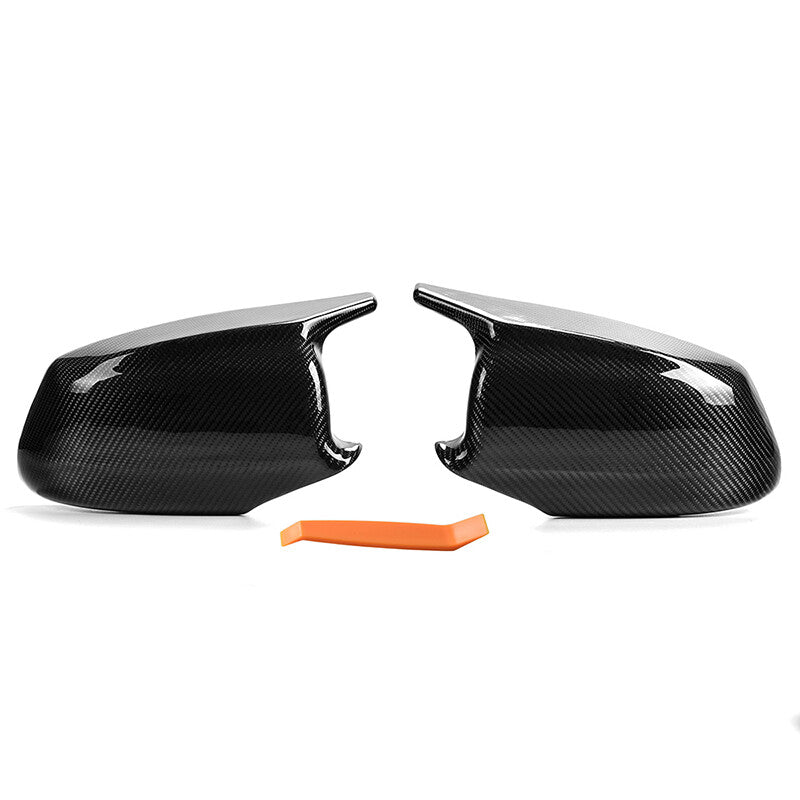 Genuine carbon fiber rearview mirror cover, M-type cap, suitable for BMW F10, F11, F18. (2010-13)