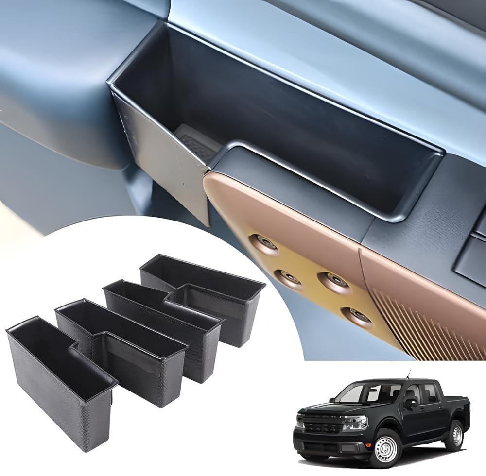 4-Piece Storage Box for Front and Rear Door Handles of 2022-2025 Maverick Cab - n